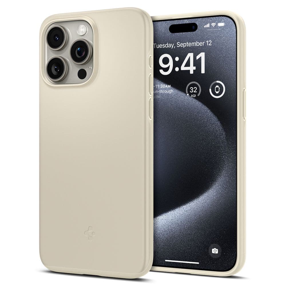 Spigen Thin Fit - Case for iPhone 15 Pro (Beige)