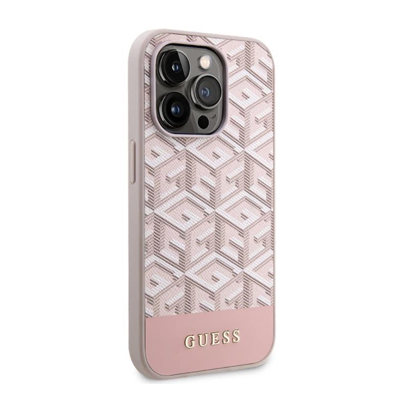 Guess GCube Stripes MagSafe - Case for iPhone 14 Pro (Pink) 4
