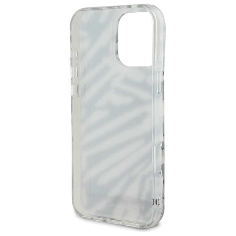 Karl Lagerfeld IML Zebra Pattern & Cord - Case for iPhone 16 Pro (black) 6