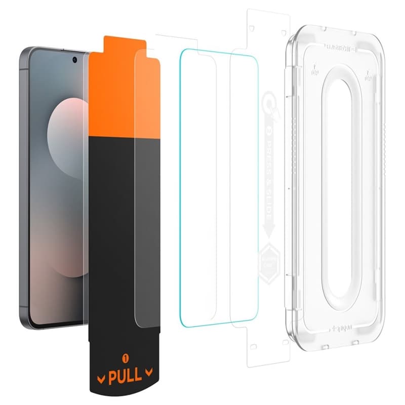 Spigen GLAS.TR EZ Fit Pro 2-Pack - Tempered Glass for Samsung Galaxy S25 FE 3
