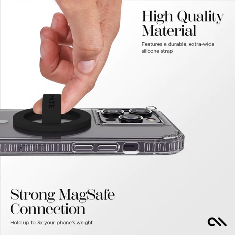 Case-Mate Magnetic Loop Grip - MagSafe finger holder (Black) 5