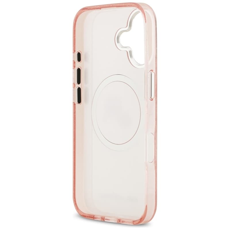 Karl Lagerfeld IML Glitter Karl & Choupette Heads Logo MagSafe - Case for iPhone 17 (pink) 7