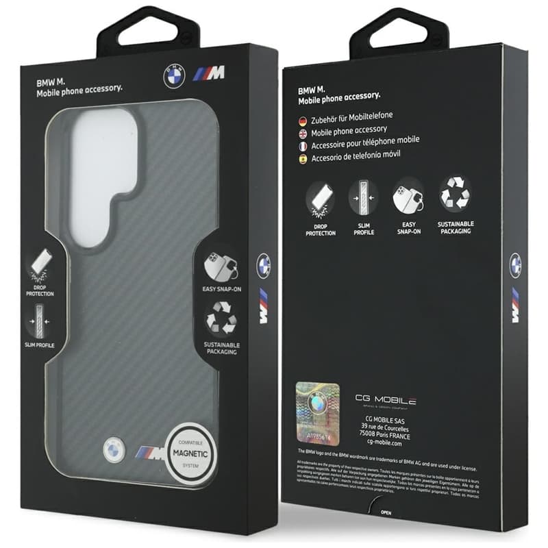 BMW M Kevlar Logo MagSafe - Samsung Galaxy S26 Ultra Case (Black) 8
