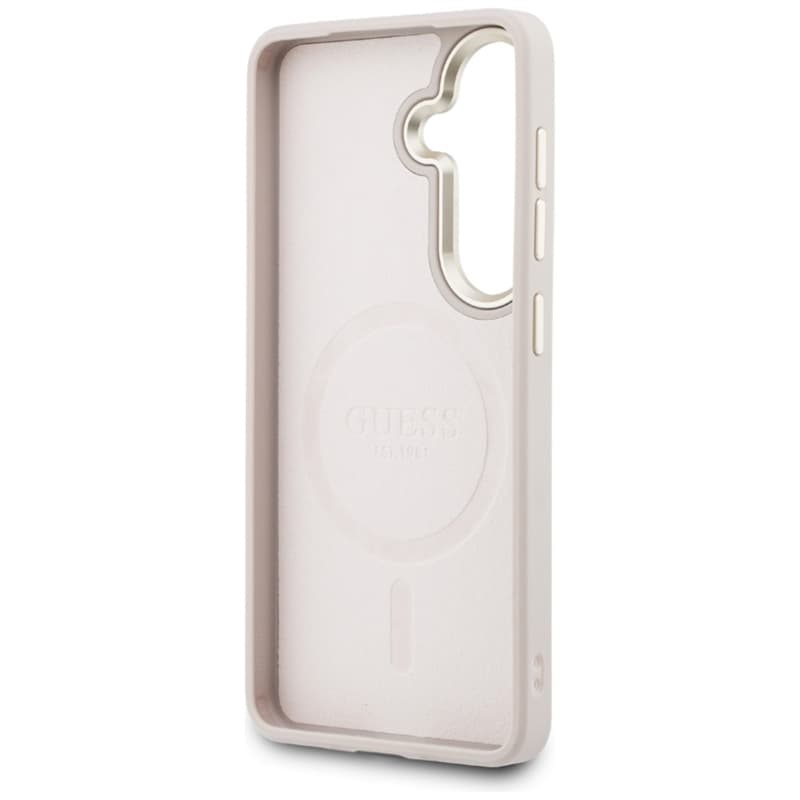 Guess 4G Embossed Ring MagSafe - Samsung Galaxy S26 Case (Pink) 7
