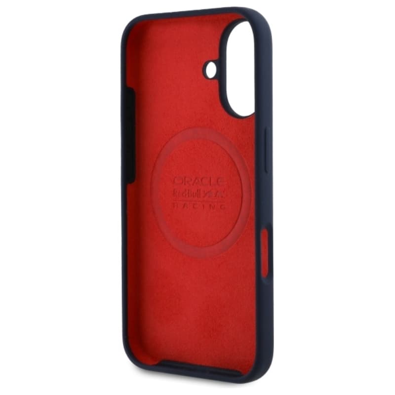 Red Bull Silicone Horizontal Logo MagSafe - iPhone 16 Case (Navy Blue) 7