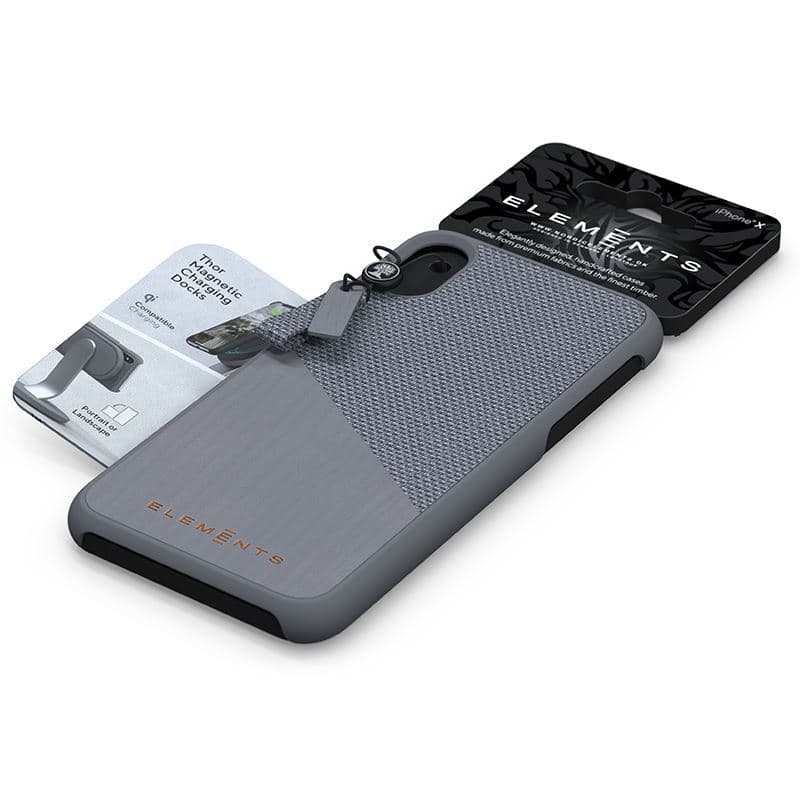 Nordic Elements Original Hel - Case for iPhone XR with real maple wood (Mid Grey) 7