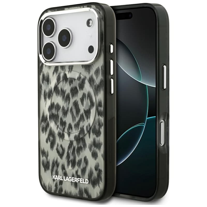 Karl Lagerfeld IML Leopard Pattern MagSafe - Case for iPhone 17 Pro (brown)