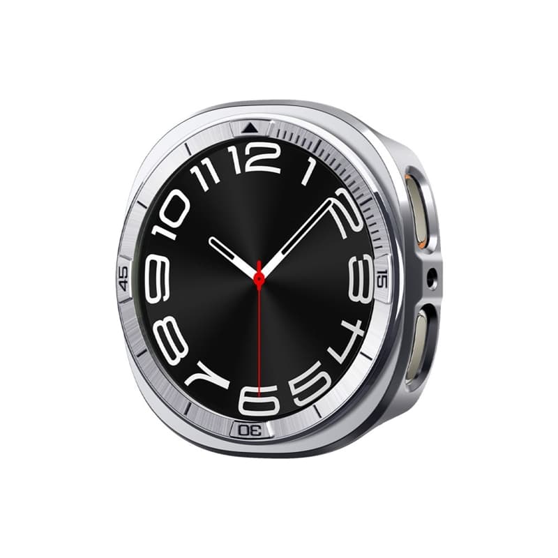Spigen Bezel Tune Pro Pilot - Case / Protective Bezel for Samsung Galaxy Watch 8 44 mm (Silver) 3