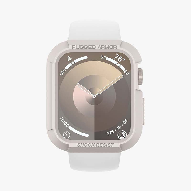 Spigen Rugged Armor - Case for Apple Watch 4/5/6/7/8/9/SE 44/45 mm (Dune Beige) 2