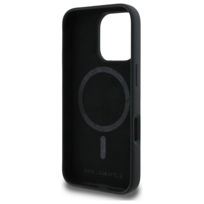 Karl Lagerfeld Silicone Karl Head Print MagSafe - Case iPhone 16 Pro (black) 7