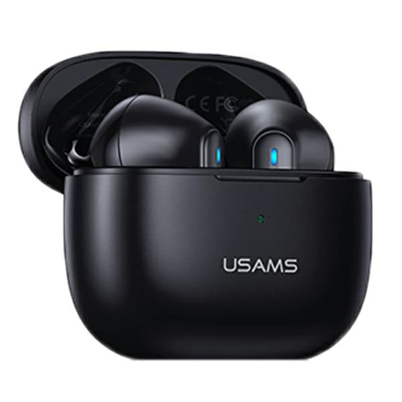 USAMS NX10 Series - Bluetooth 5.2 TWS headphones + charging case (Black)