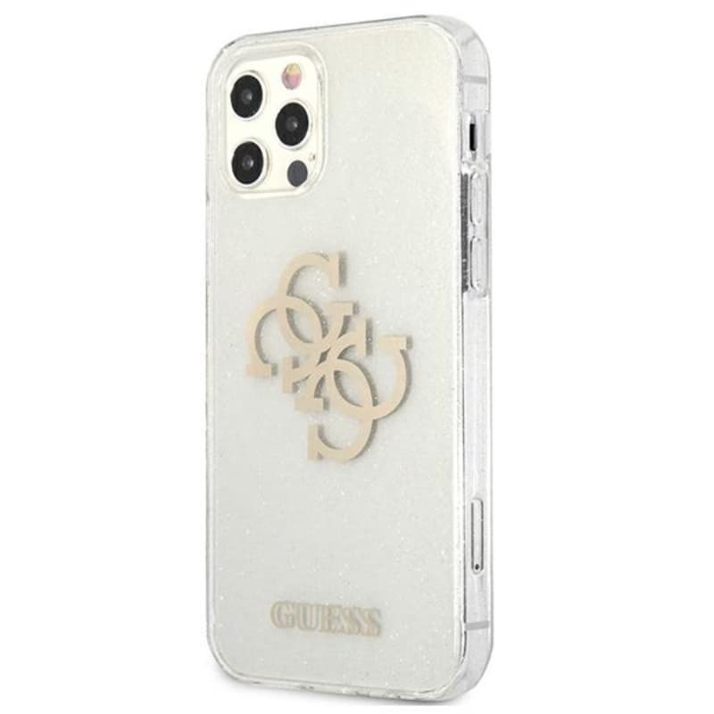 Guess Glitter 4G Big Logo - Case for iPhone 12 Pro Max (Transparent) 2