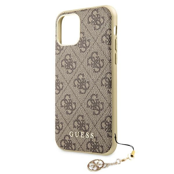 Guess 4G Charms Collection - Case for iPhone 11 (Brown) 5
