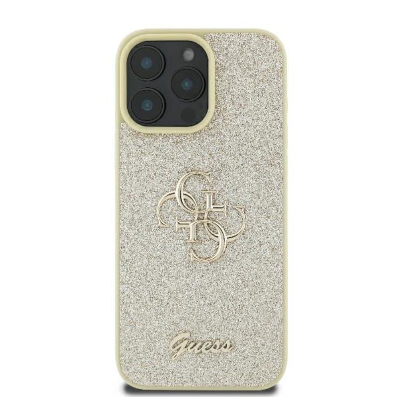 Guess Fixed Glitter Big 4G - Case for iPhone 16 Pro (gold) 3