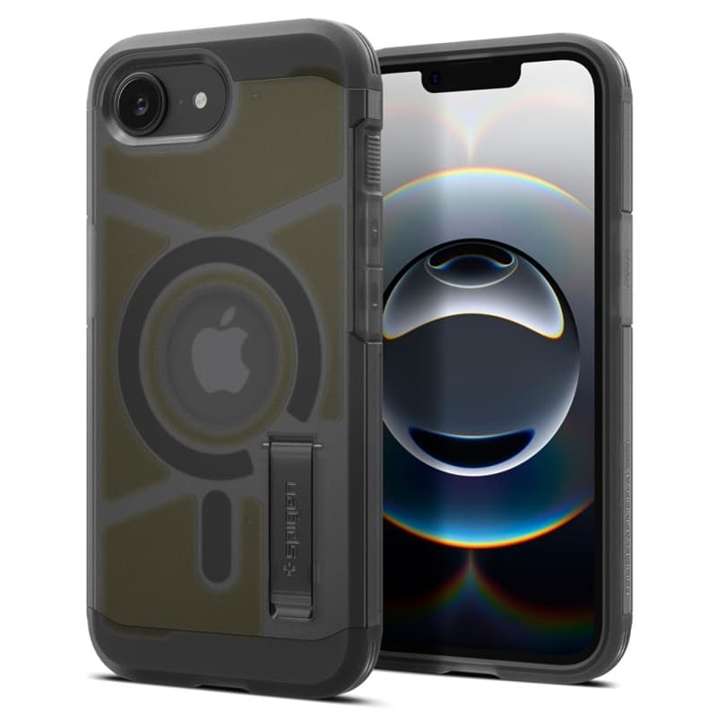 Spigen Tough Armor Mag MagSafe - Case for iPhone 17e / 16e (Frost Black)