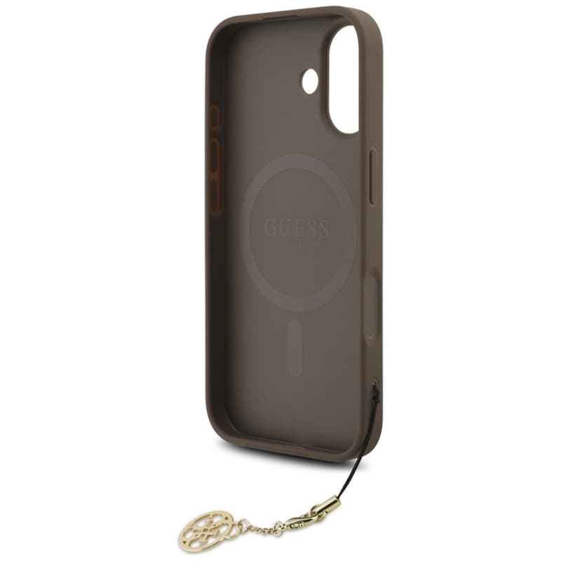 Guess 4G Charms Collection MagSafe - iPhone 17 Case (Brown) 6