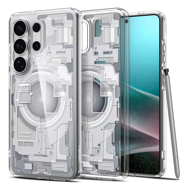 Spigen Ultra Hybrid Mag MagSafe - Case for Samsung Galaxy S26 Ultra (Zero One White) 1