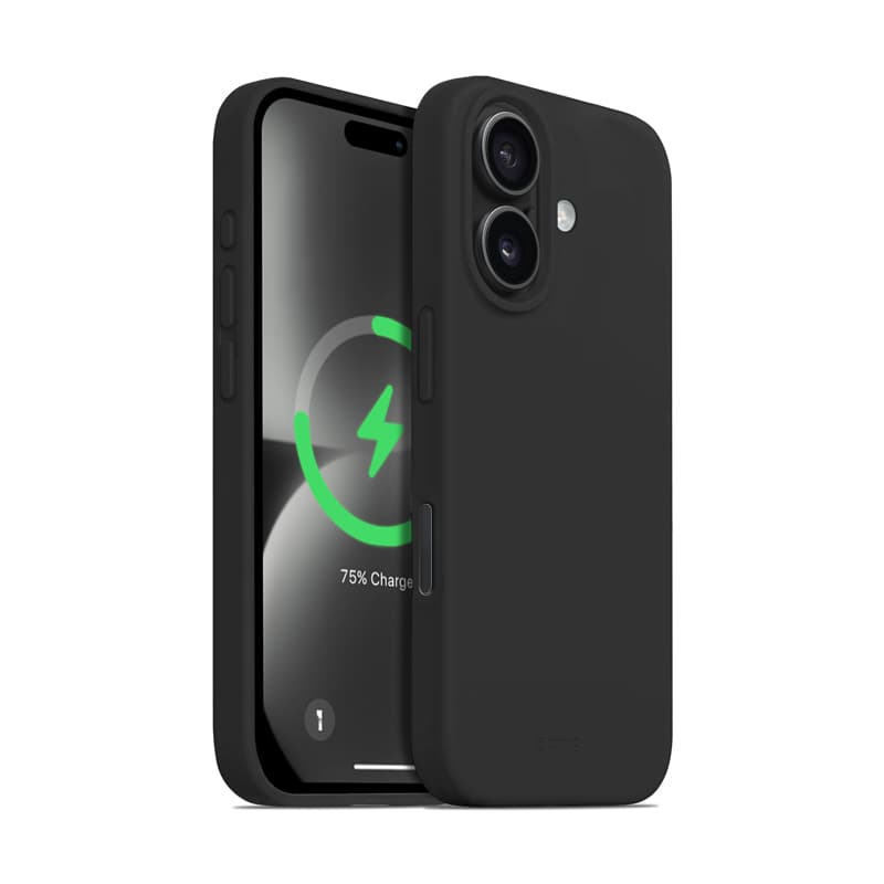 Crong Color Cover Magnetic - iPhone 16 MagSafe Case (Black)