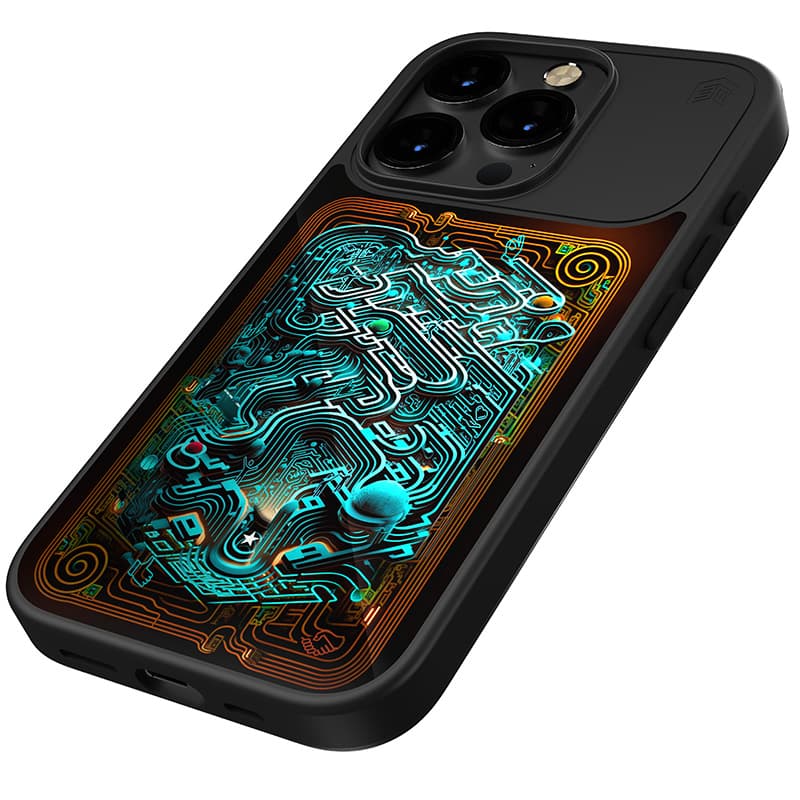 STM Reveal Warm MagSafe - Case for iPhone 15 Pro Max (Black Realm) 8