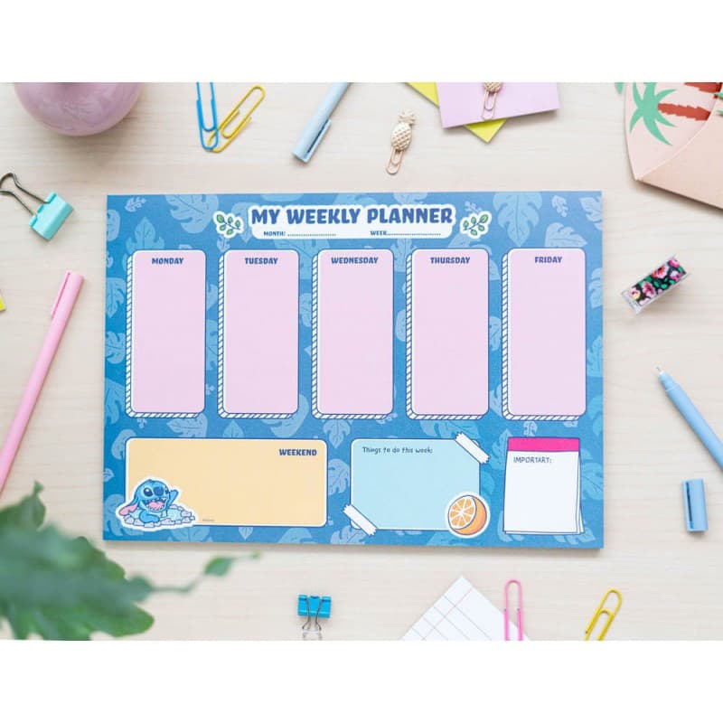 Disney Stitch - Weekly Planner 54 Pages A4 2