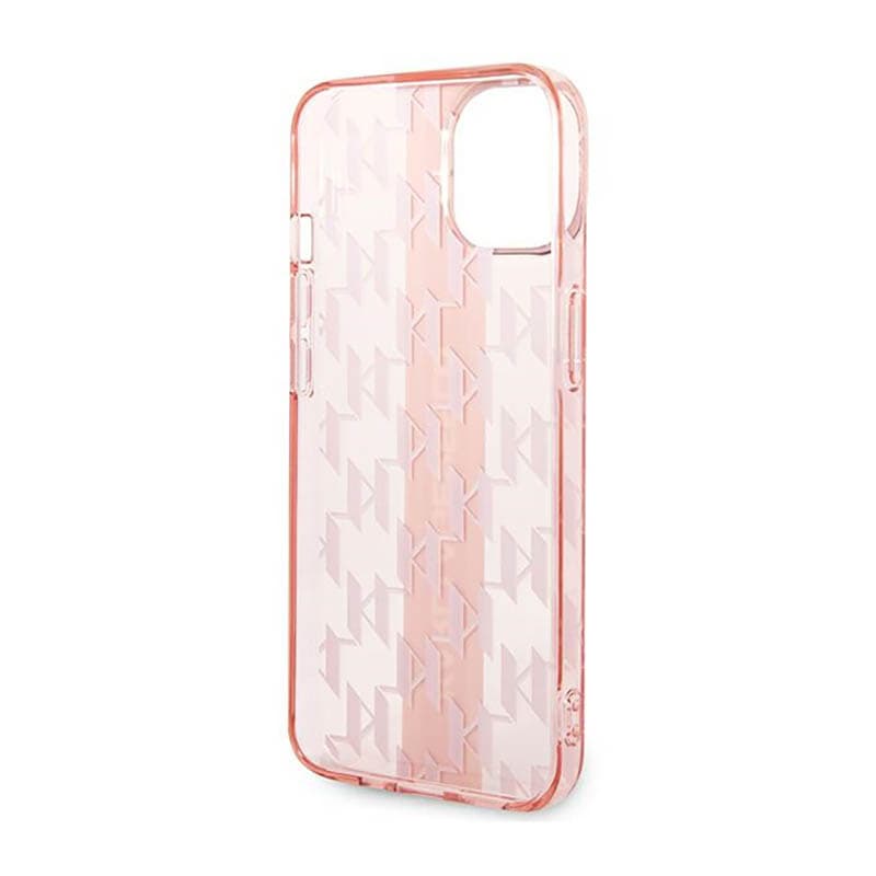 Karl Lagerfeld Mono Vertical Stripe - Case for iPhone 14 Plus (Pink) 7