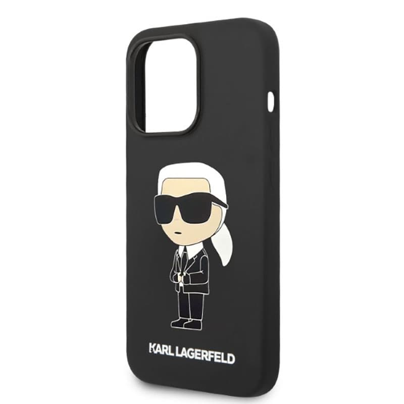 Karl Lagerfeld Silicone NFT Ikonik MagSafe - Case for iPhone 14 Pro Max (Black) 6