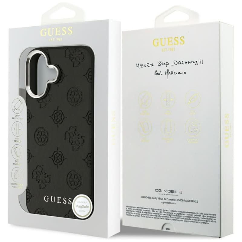 Guess Peony Hot Stamp Script MagSafe - Case iPhone 17 (black) 8