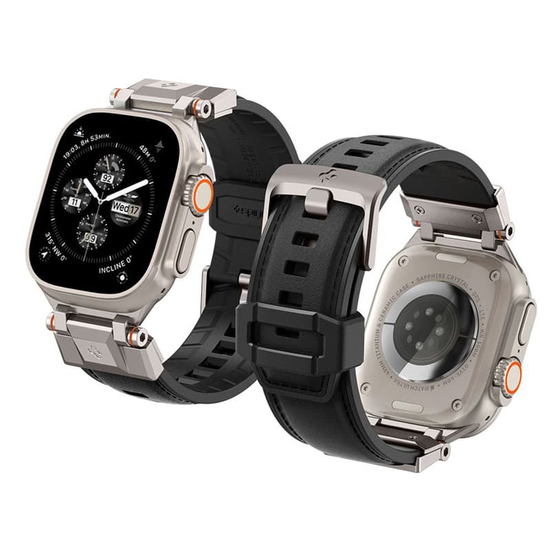 Spigen DuraPro Armor PU - Strap for Apple Watch 42/44/45/49 mm (Black)