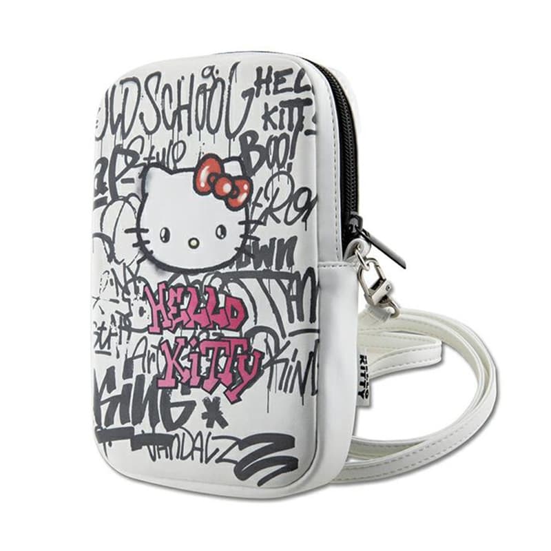 Hello Kitty Graffiti Kitty Head - Crossbody bag for phone (white) 1