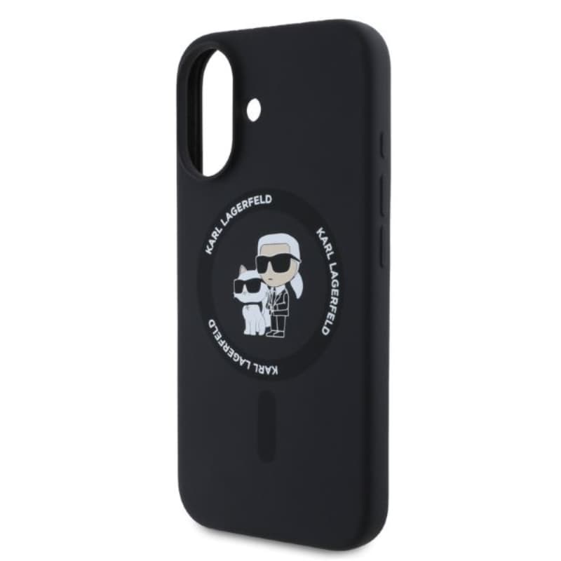 Karl Lagerfeld Silicone Karl & Choupette Ring MagSafe - Case iPhone 16 (black) 3