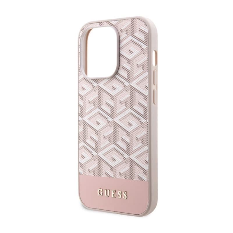 Guess GCube Stripes MagSafe - Case for iPhone 14 Pro (Pink) 6