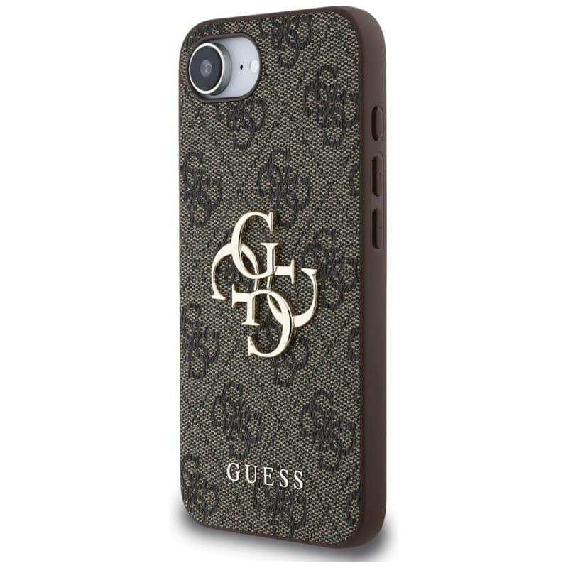 Guess 4G Big Logo - Case for iPhone 16e (brown) 2