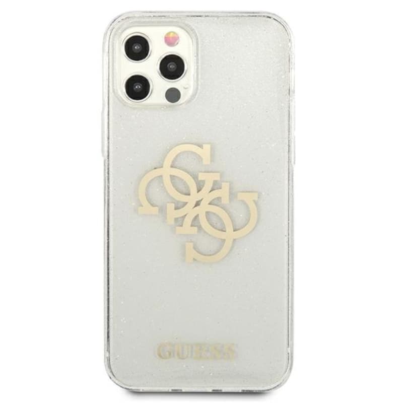 Guess Glitter 4G Big Logo - Case for iPhone 12 Pro Max (Transparent) 3