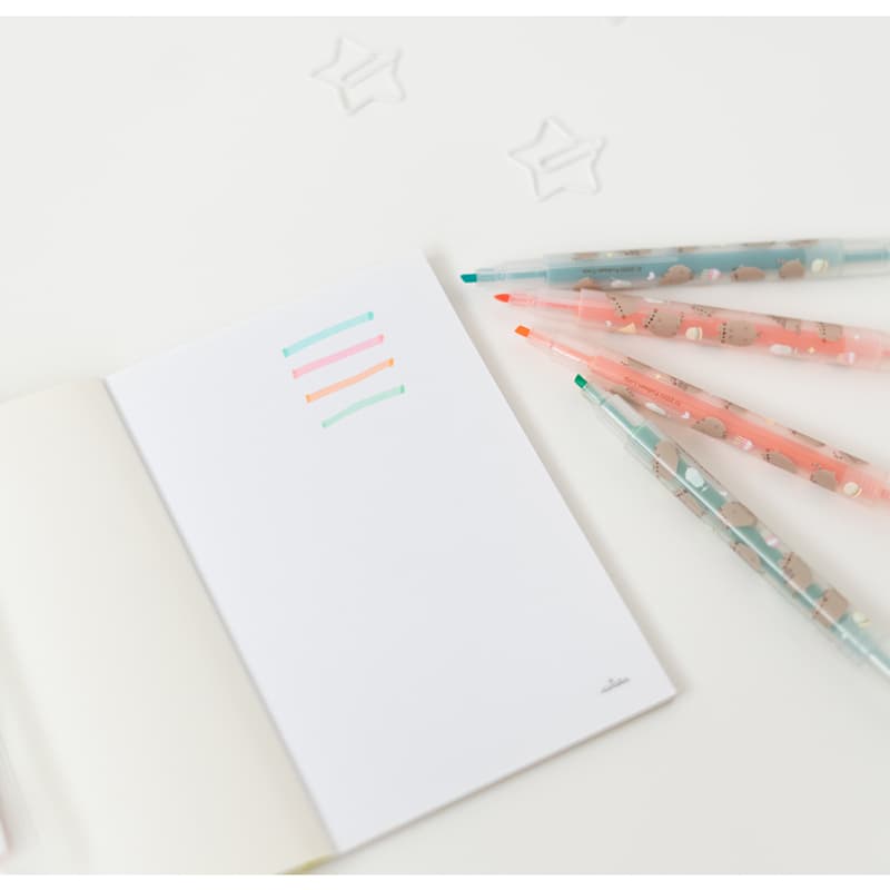 Pusheen - Foodie collection, double-sided markers / pens, set of 4 4