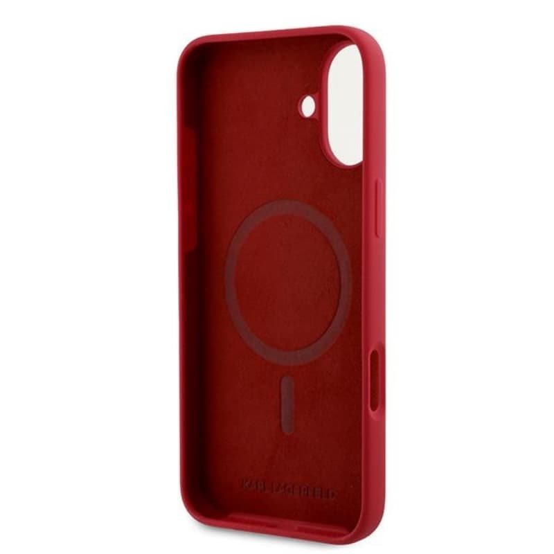 Karl Lagerfeld Silicone Karl & Choupette Ring MagSafe - Case iPhone 16 Plus (red) 7