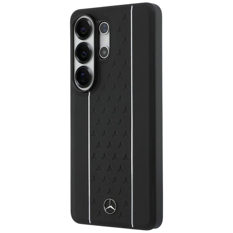 Mercedes Laurel Leaves Vertical Stripes MagSafe Case for Samsung Galaxy S26 Ultra (Black/White) 2