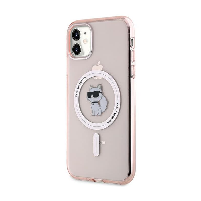 Karl Lagerfeld IML Choupette MagSafe - Case for iPhone 11 (Pink) 2