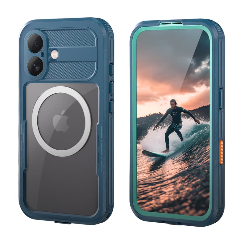 Crong Seal Cover - IP68 Waterproof Case for iPhone 17 (Marine) 1