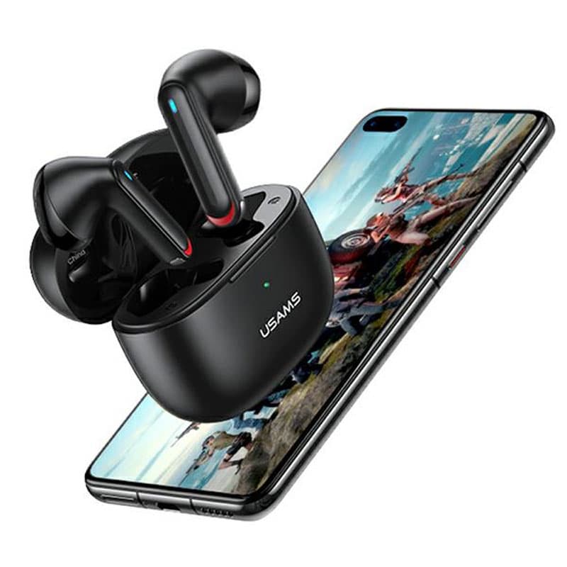 USAMS NX10 Series - Bluetooth 5.2 TWS headphones + charging case (Black) 3
