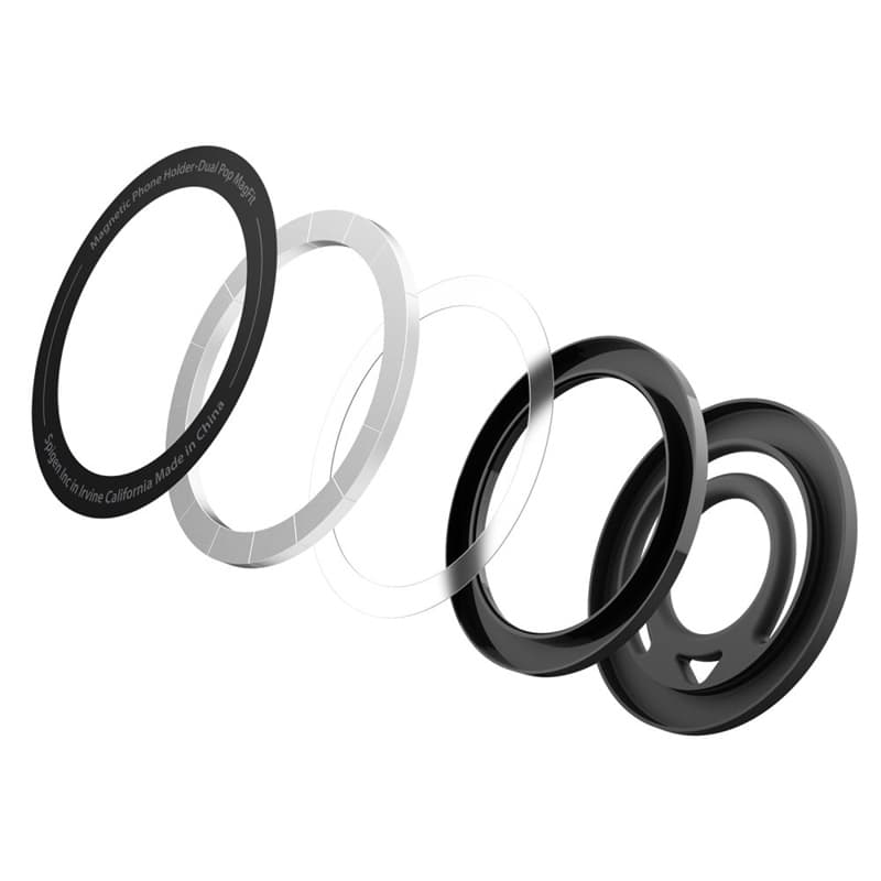 Spigen Dual Pop Mag MagSafe - Magnetic Finger Holder for Phone (Black)
 2