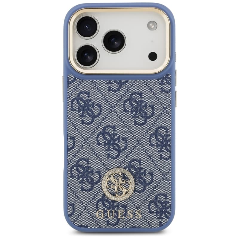 Guess 4G Strass Logo MagSafe - Case iPhone 17 Pro (Blue) 3