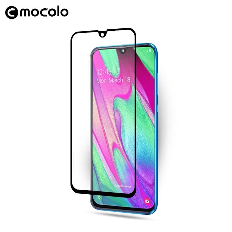Mocolo 3D 9H Full Glue - Full screen protector for Samsung Galaxy A40 (Black) 5