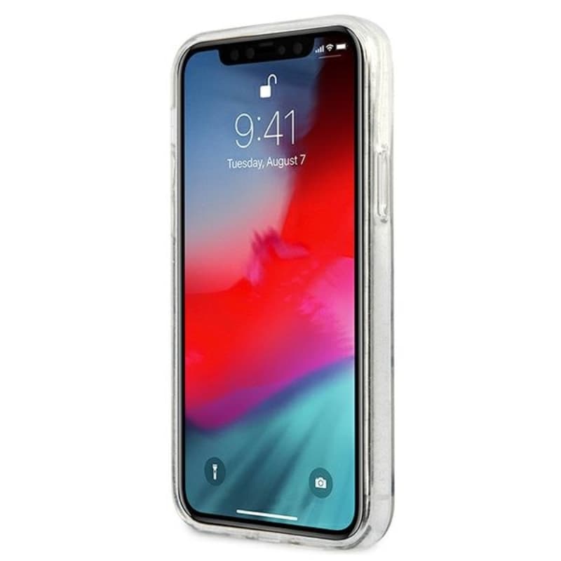 Guess Glitter 4G Big Logo - Case for iPhone 12 Pro Max (Transparent) 5