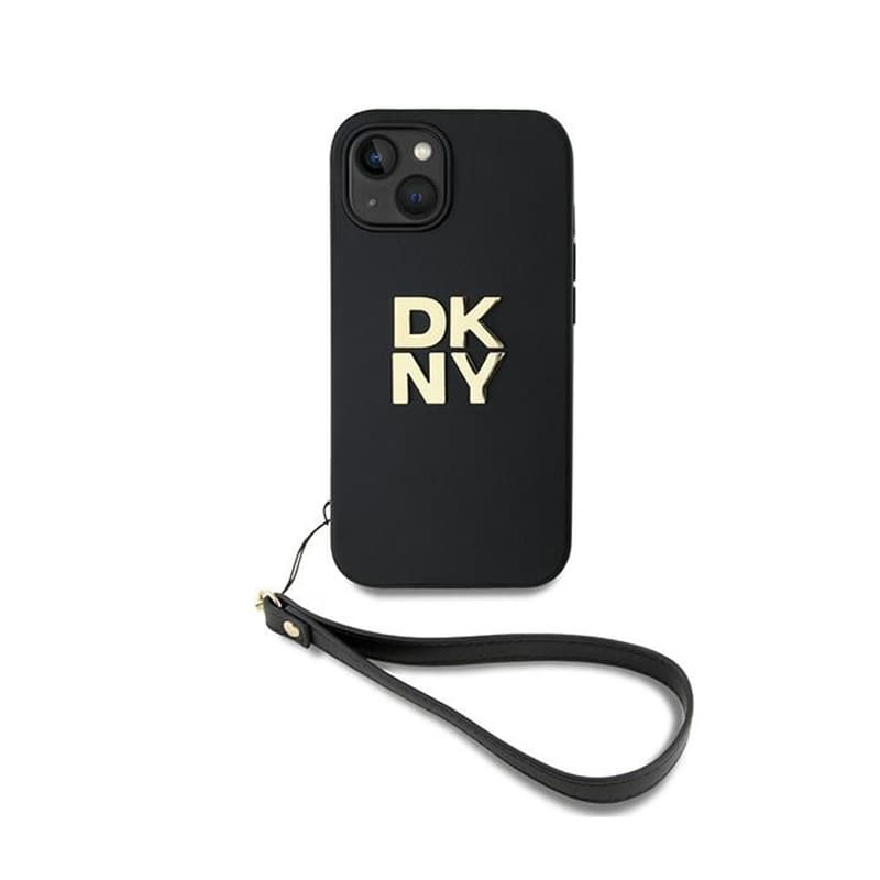 DKNY Wrist Strap Stock Logo - Case for iPhone 14 / 15 / 13 (Black) 2