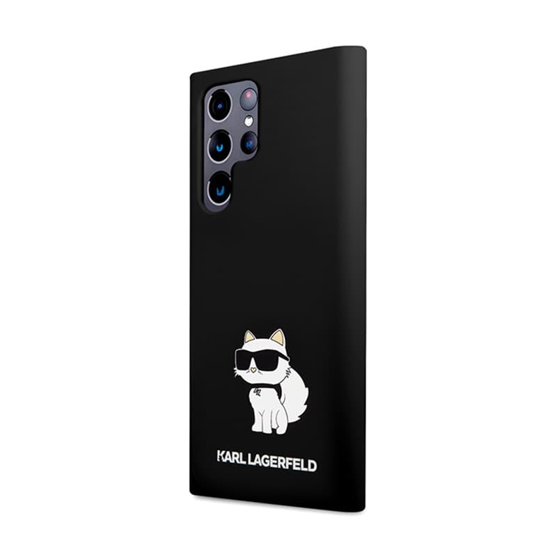 Karl Lagerfeld Silicone Choupette - Case for Samsung Galaxy S24 Ultra (Black) 2