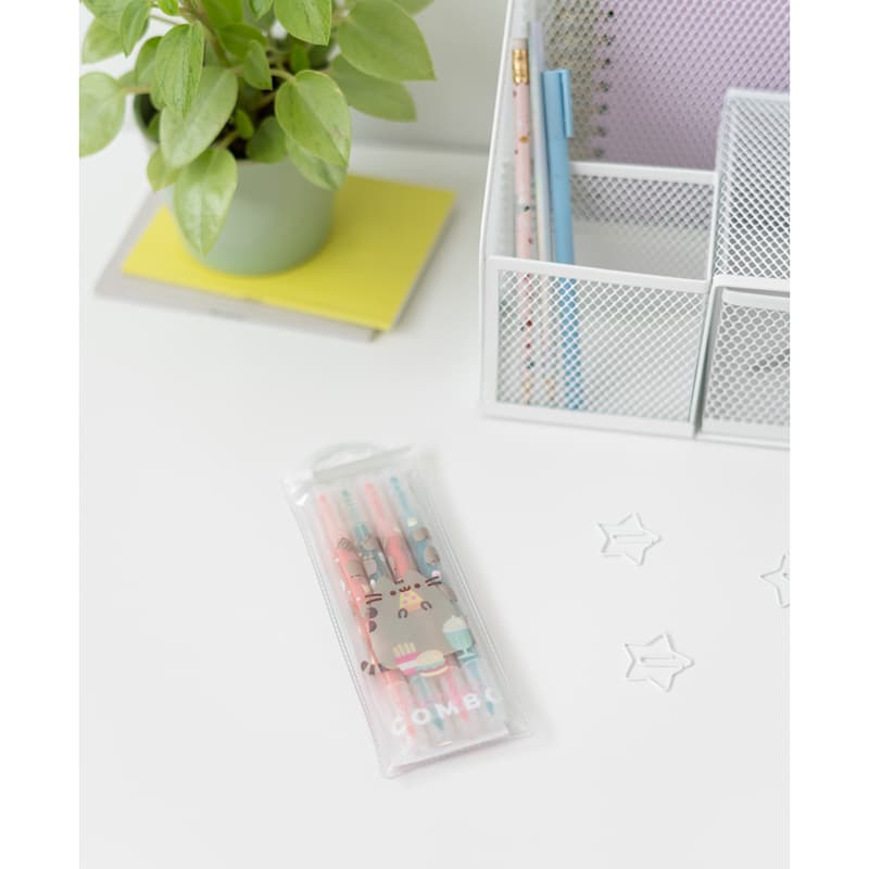 Pusheen - Foodie collection, double-sided markers / pens, set of 4 6