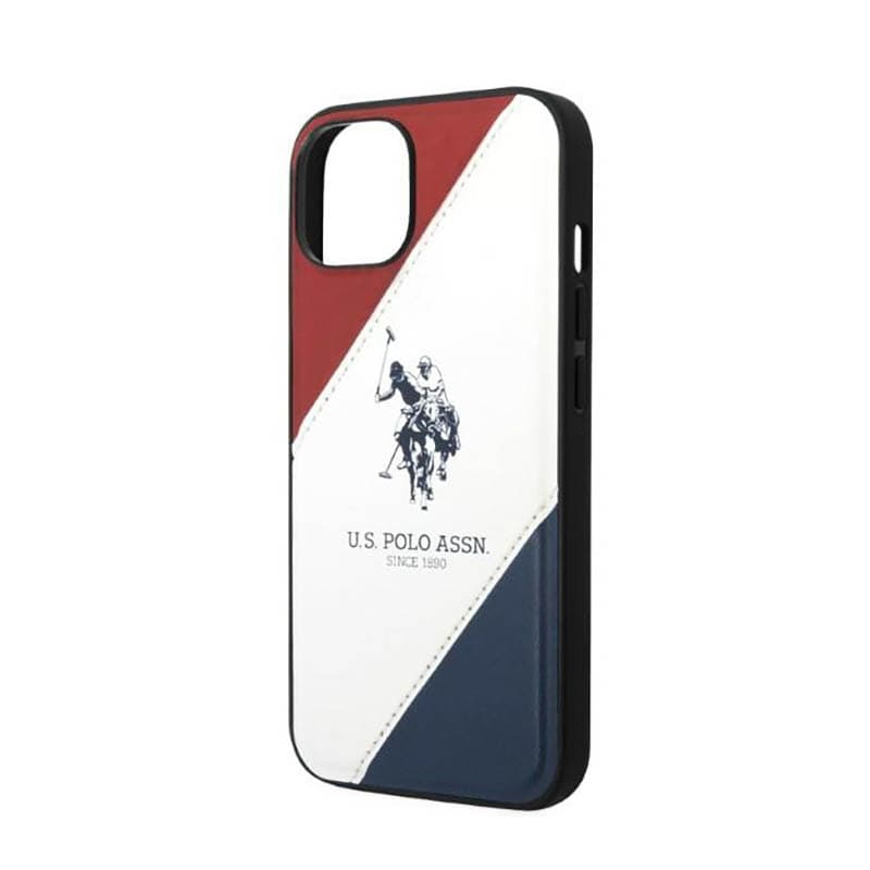 US Polo Assn Tricolor Embossed - Case for iPhone 14 Plus (White) 5