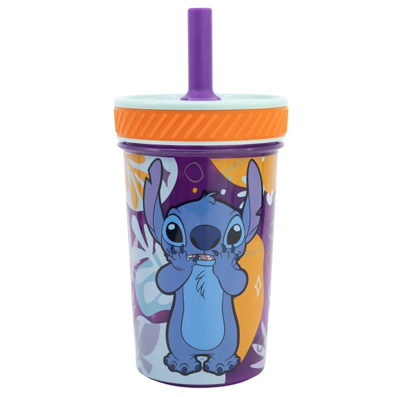 Disney Stitch - Dropsafe Non-Tip Cup with Silicone Straw from the Aloha Collection 370 ml 2