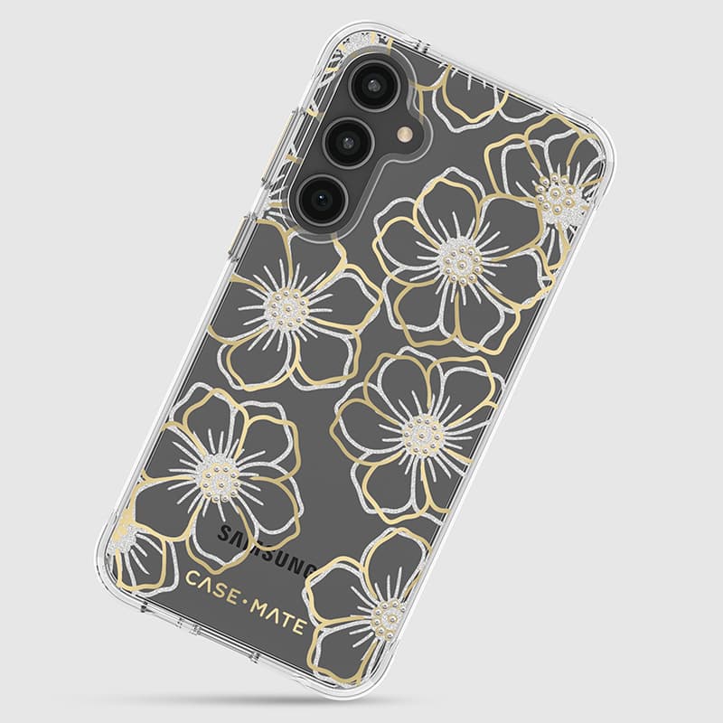 Case-Mate Floral Gems - Case for Samsung Galaxy S23 FE 5G (Gold) 8