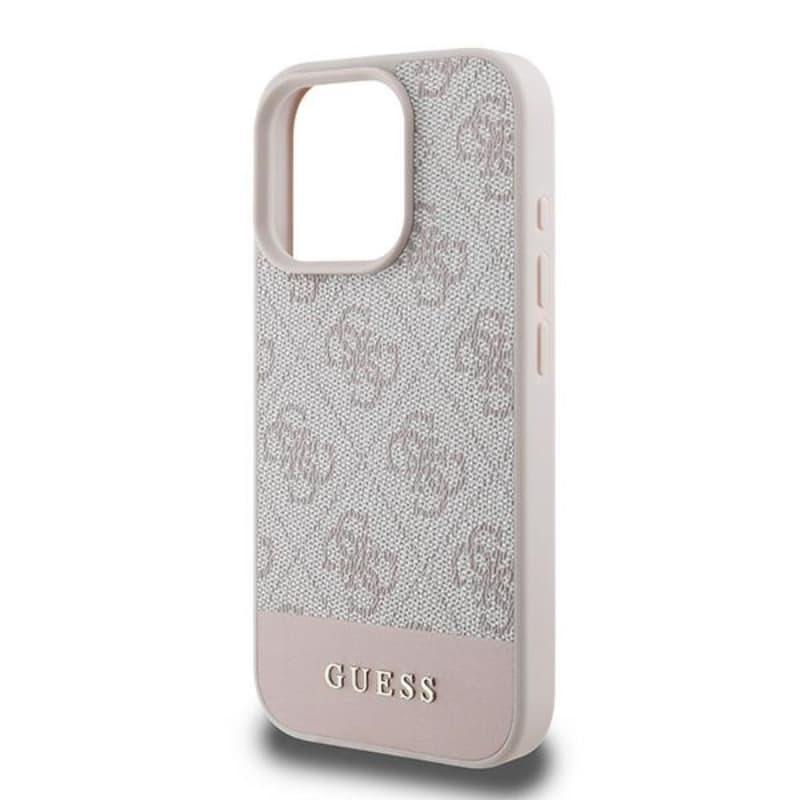Guess 4G Bottom Stripe - Case for iPhone 16 Pro Max (pink) 6